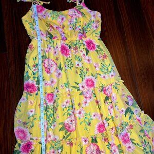 Lily Rose Shirred Back Floral Sundress (S)